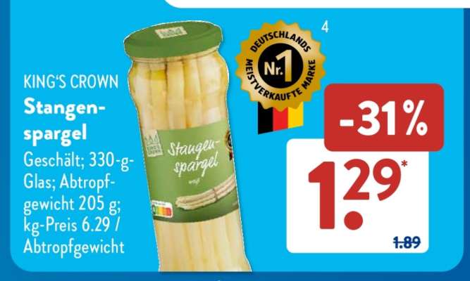 KING'S CROWN Stangenspargel