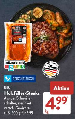 BBQ Holzfäller-Steaks