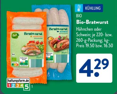 Bio-Bratwurst