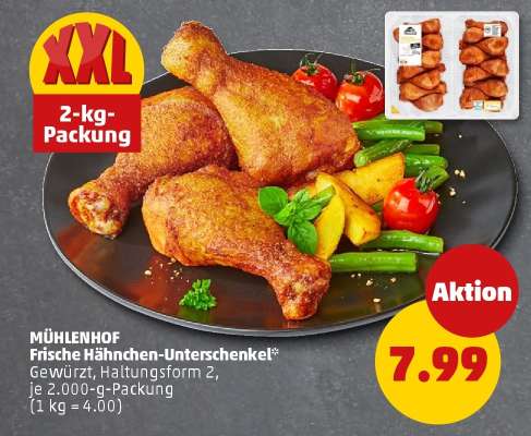 MÜHLENHOF Frische Hähnchen-Unterschenkel