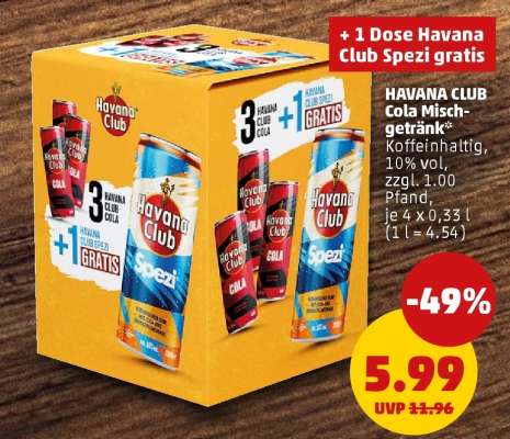 HAVANA CLUB Cola Mischgetränk