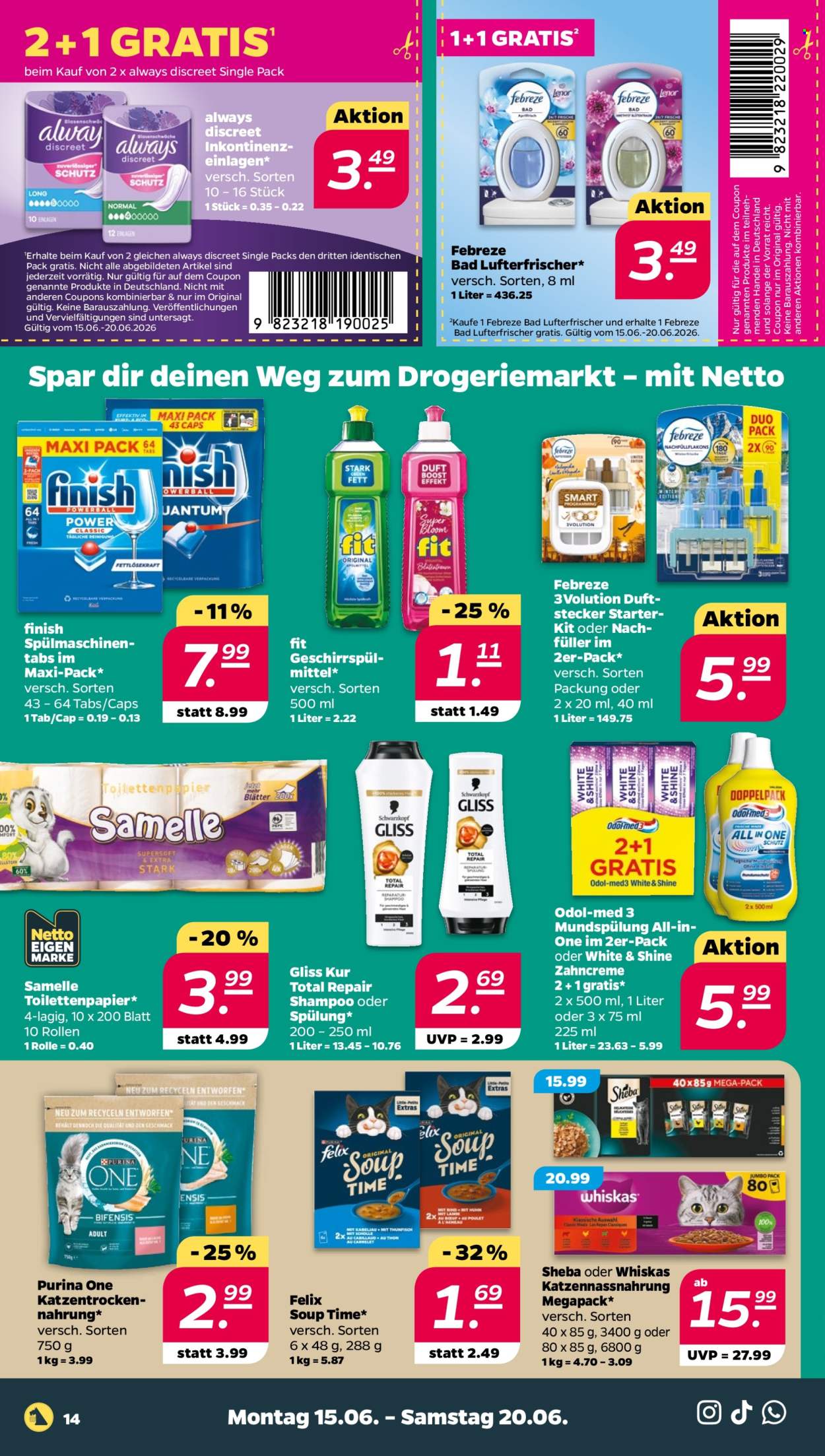 Leták Netto - 15.6.2026 - 20.6.2026. Strana 16