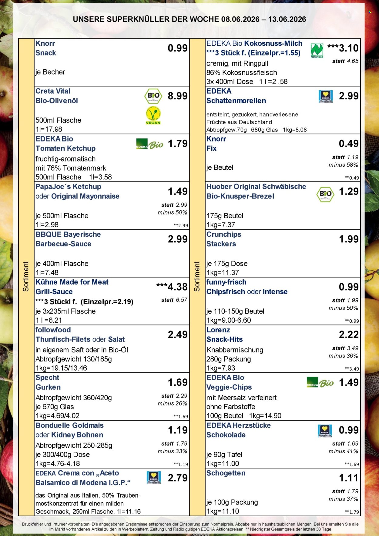 Leták Edeka - 8.6.2026 - 13.6.2026. Strana 2