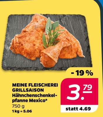 MEINE FLEISCHEREI GRILLSAISON Hähnchenschenkelpfanne Mexico