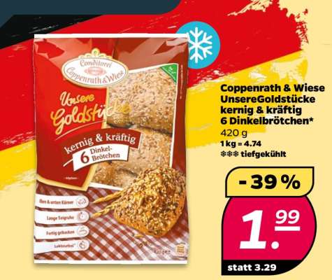 Coppenrath & Wiese UnsereGoldstücke kernig & kräftig 6 Dinkelbrötchen