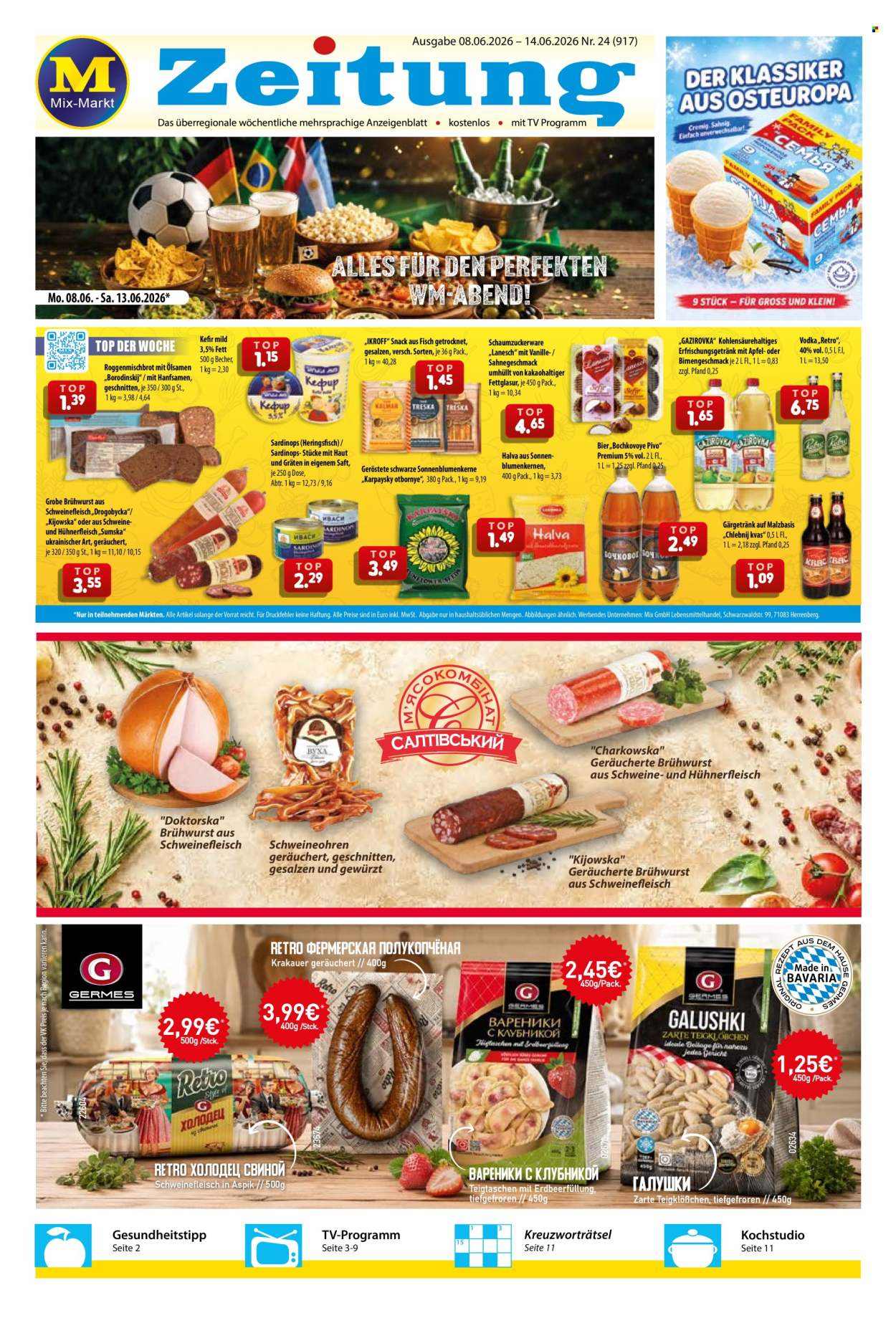 Leták Mix Markt - 8.6.2026 - 14.6.2026. Strana 1