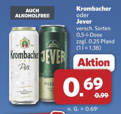 Krombacher oder Jever