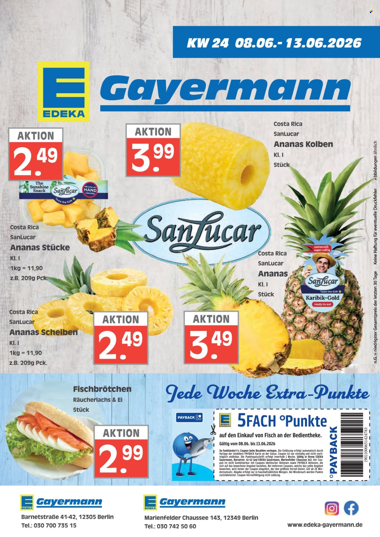 Leták Edeka - 8.6.2026 - 13.6.2026. Strana 1