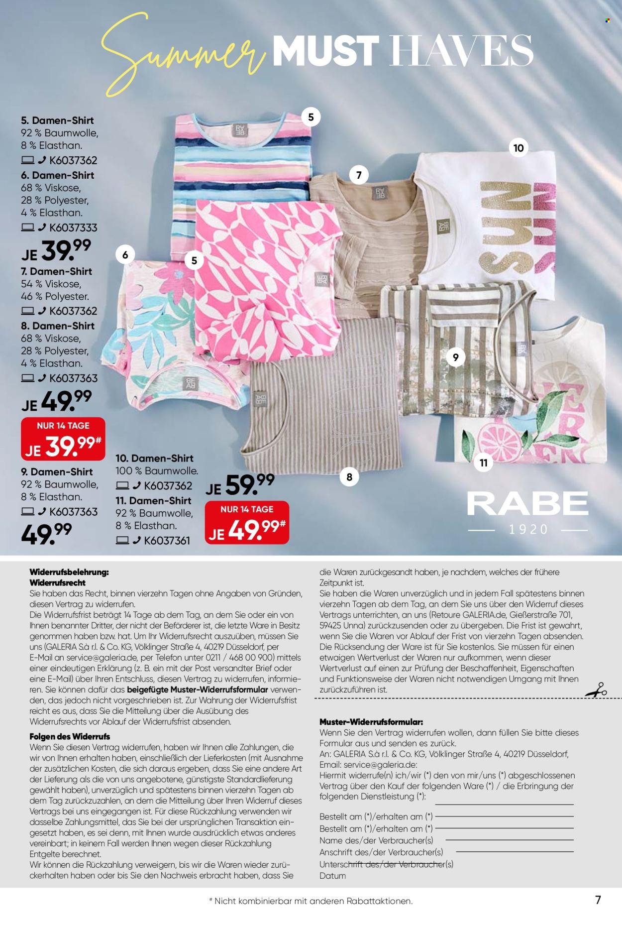 Leták GALERIA Karstadt Kaufhof - 10.6.2026 - 23.6.2026. Strana 7