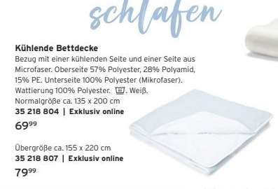 Kühlende Bettdecke