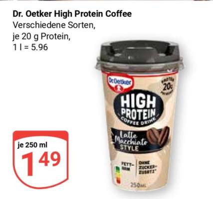 Dr. Oetker High Protein Coffee