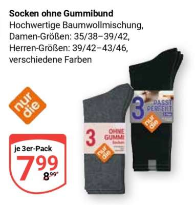 Socken ohne Gummibund