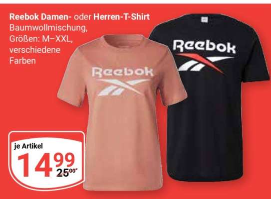 Reebok Damen- oder Herren-T-Shirt