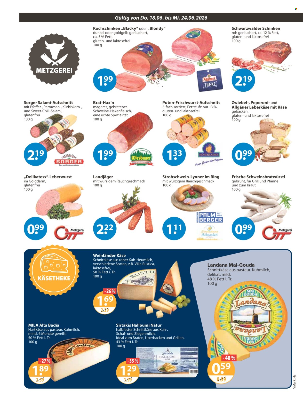Leták V-Markt - 18.6.2026 - 24.6.2026. Strana 2