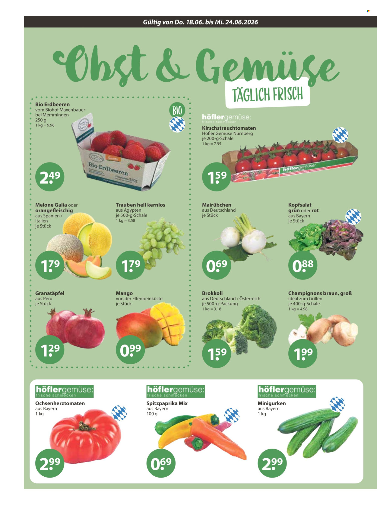 Leták V-Markt - 18.6.2026 - 24.6.2026. Strana 4