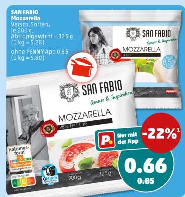 SAN FABIO Mozzarella