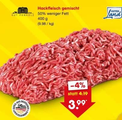 Hackfleisch gemischt