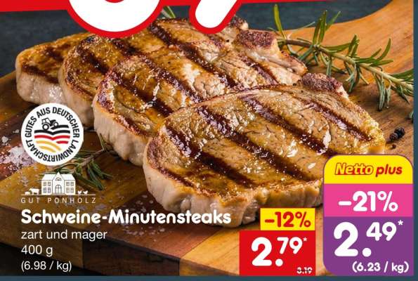 Schweine-Minutensteaks