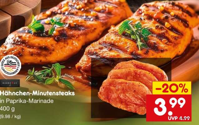 Hähnchen-Minutensteaks