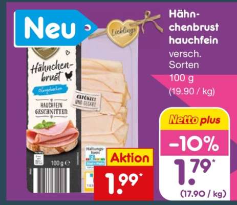 Hähnchenbrust hauchfein