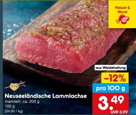 Neuseeländische Lammlachse