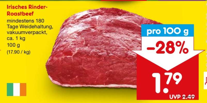 Irisches Rinder-Roastbeef