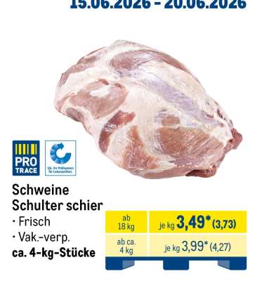 Schweine Schulter schier