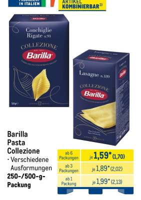 BARILLA Pasta Collezione