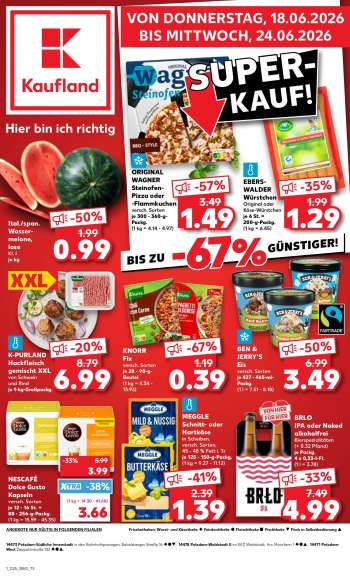Prospekte Kaufland - 18.06.2026 - 24.06.2026.