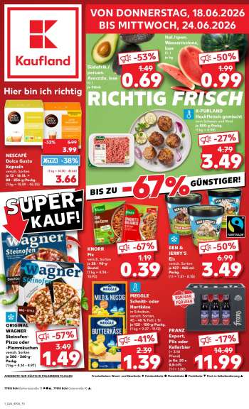 Prospekte Kaufland - 18.06.2026 - 24.06.2026.