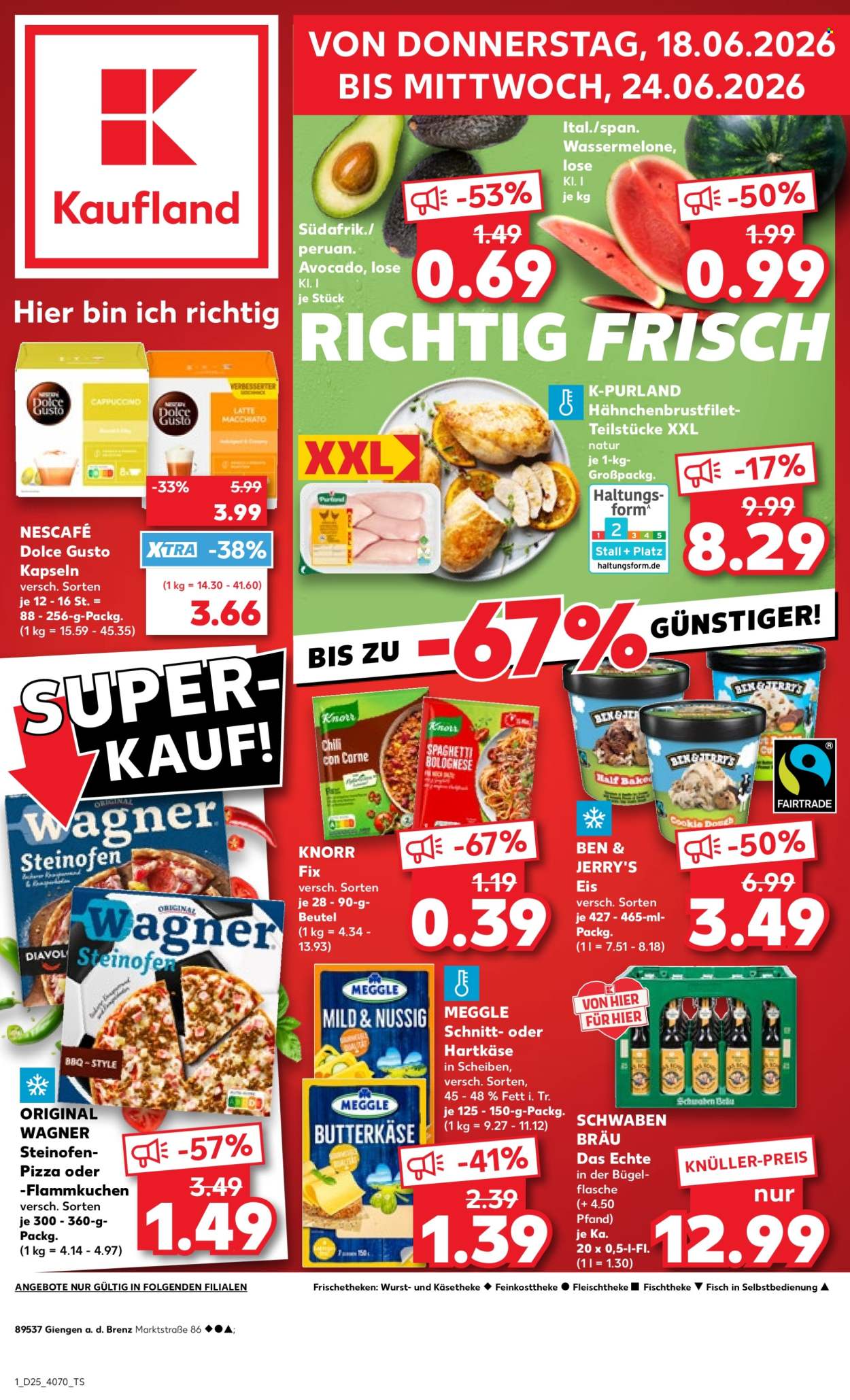 Kaufland Prospekte  - 18.06.2026 - 24.06.2026. Seite 1