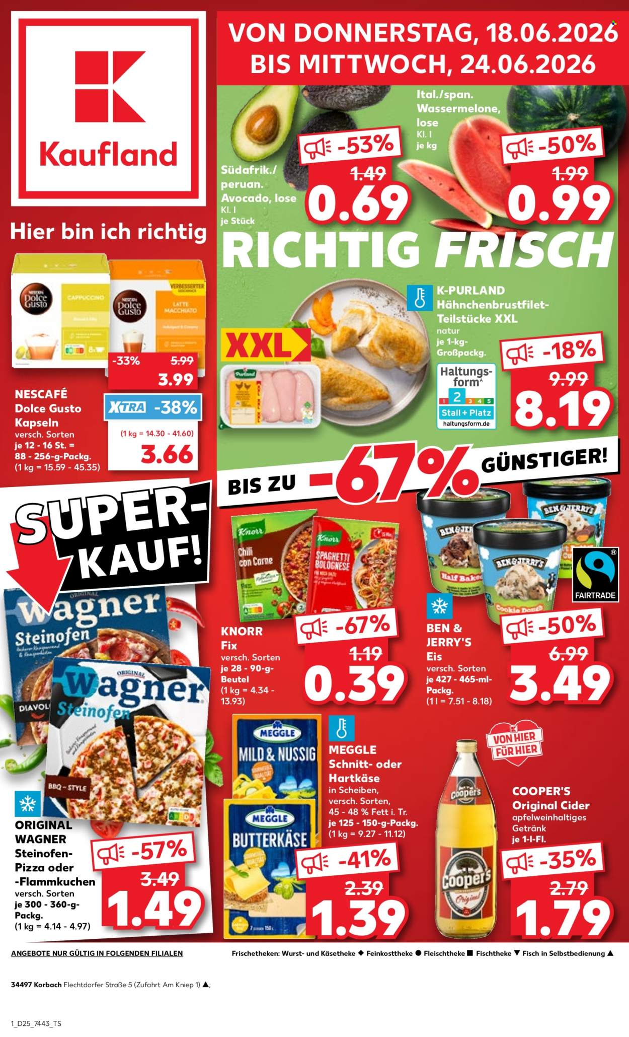 Kaufland Prospekte  - 18.06.2026 - 24.06.2026. Seite 1