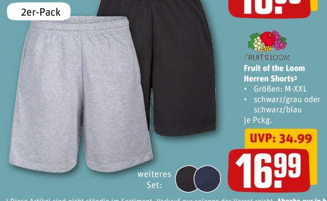Fruit of the Loom Herren Shorts