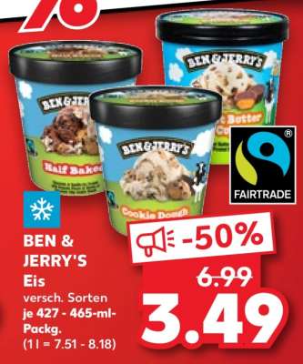 BEN & JERRY’S Eis