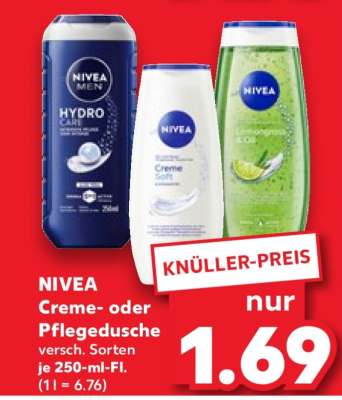 NIVEA Creme- oder Pflegedusche