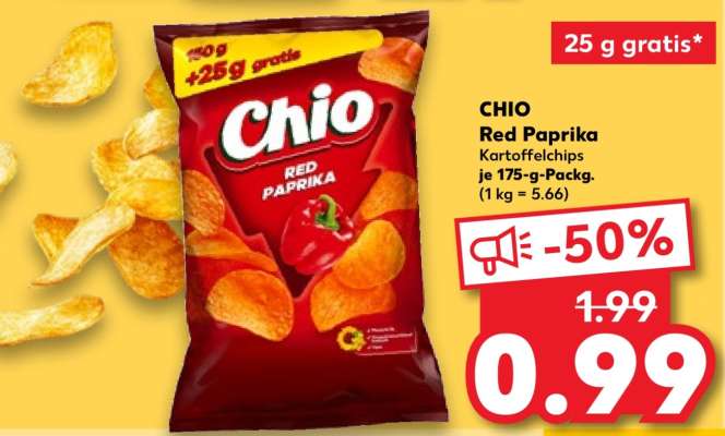 CHIO Red Paprika Kartoffelchips