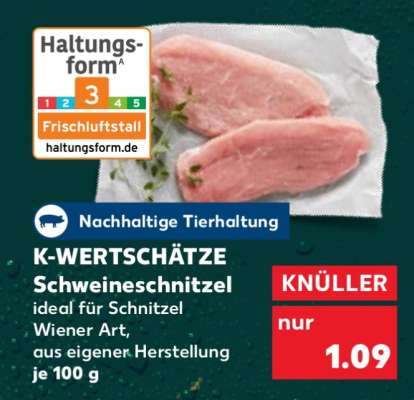 K-WERTSCHÄTZE Schweineschnitzel