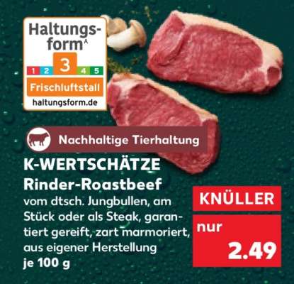 K-WERTSCHÄTZE Rinder-Roastbeef