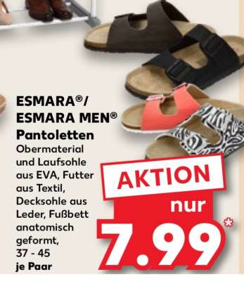 ESMARA®/ESMARA MEN® Pantoletten