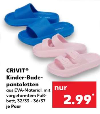 CRIVIT® Kinder-Badepantoletten