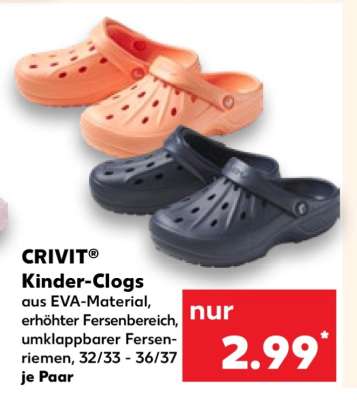 CRIVIT® Kinder-Clogs