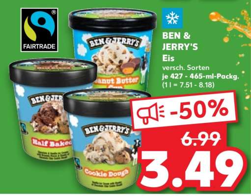 BEN & JERRY’S Eis