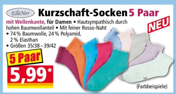 Kurzschaft-Socken 5 Paar
