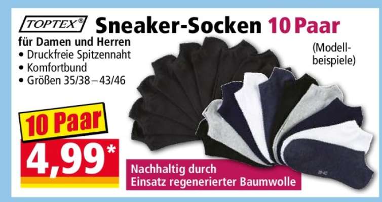 Sneaker-Socken 10 Paar