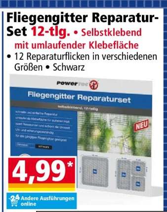 Fliegengitter Reparatur-Set 12 tlg.