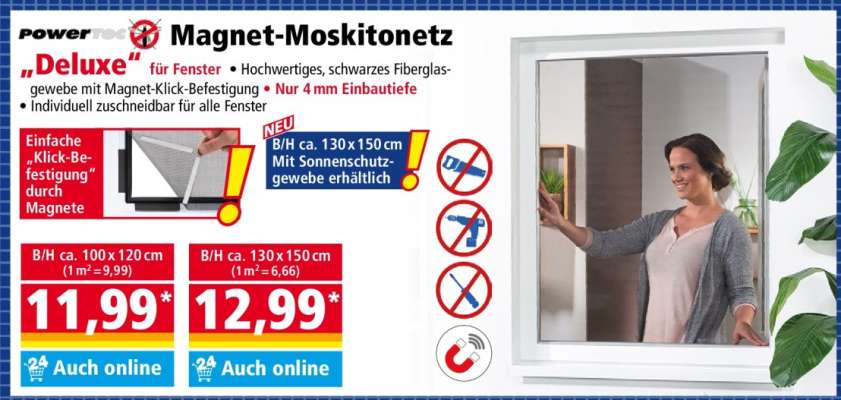 Magnet-Moskitonetz „Deluxe“