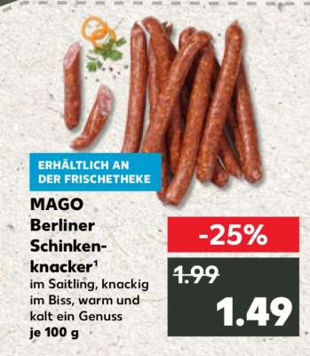 MAGO Berliner Schinkenknacker