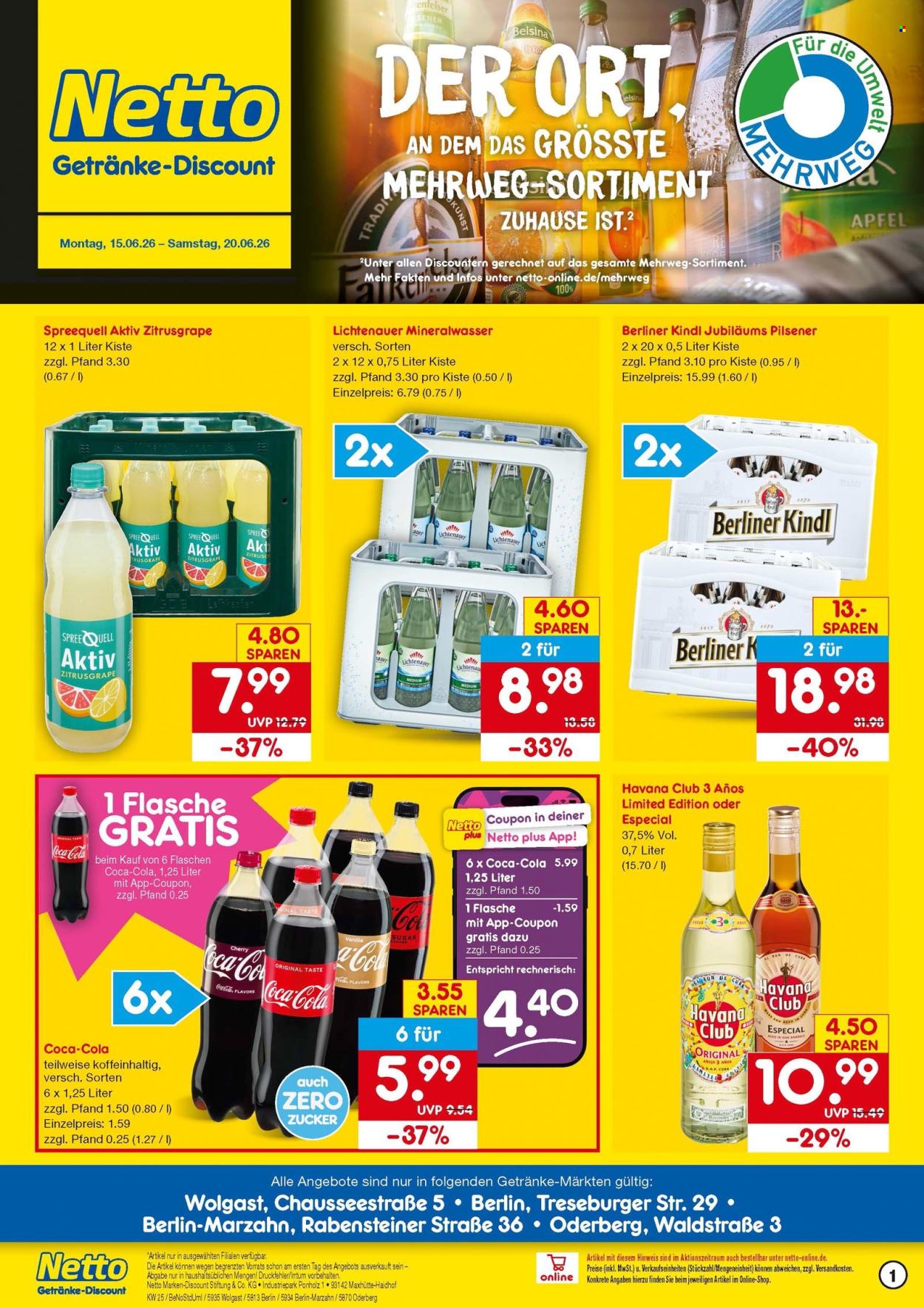 Leták Netto Marken-Discount - 15.6.2026 - 20.6.2026. Strana 1