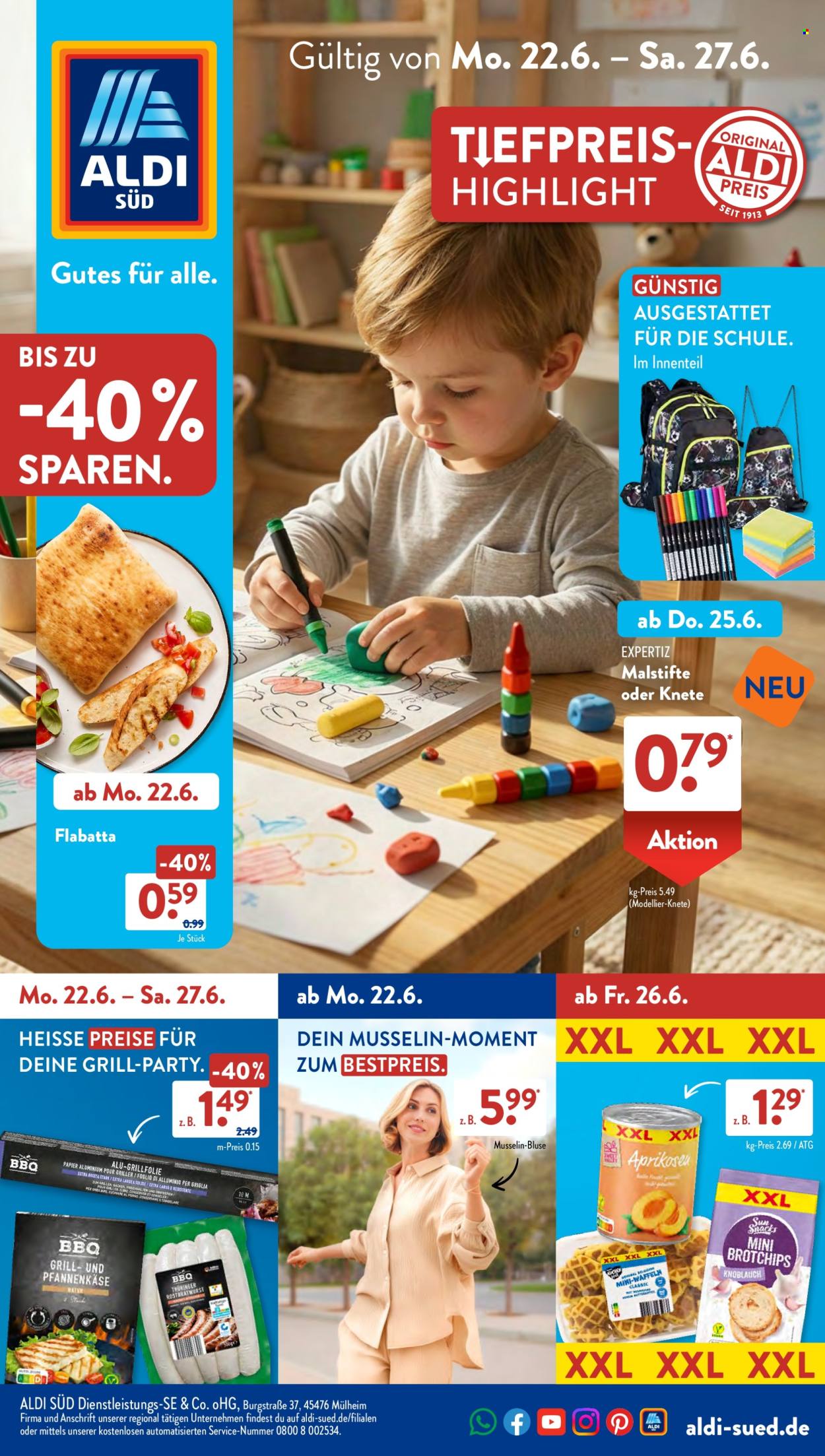 Leták ALDI SÜD - 22.6.2026 - 27.6.2026. Strana 1