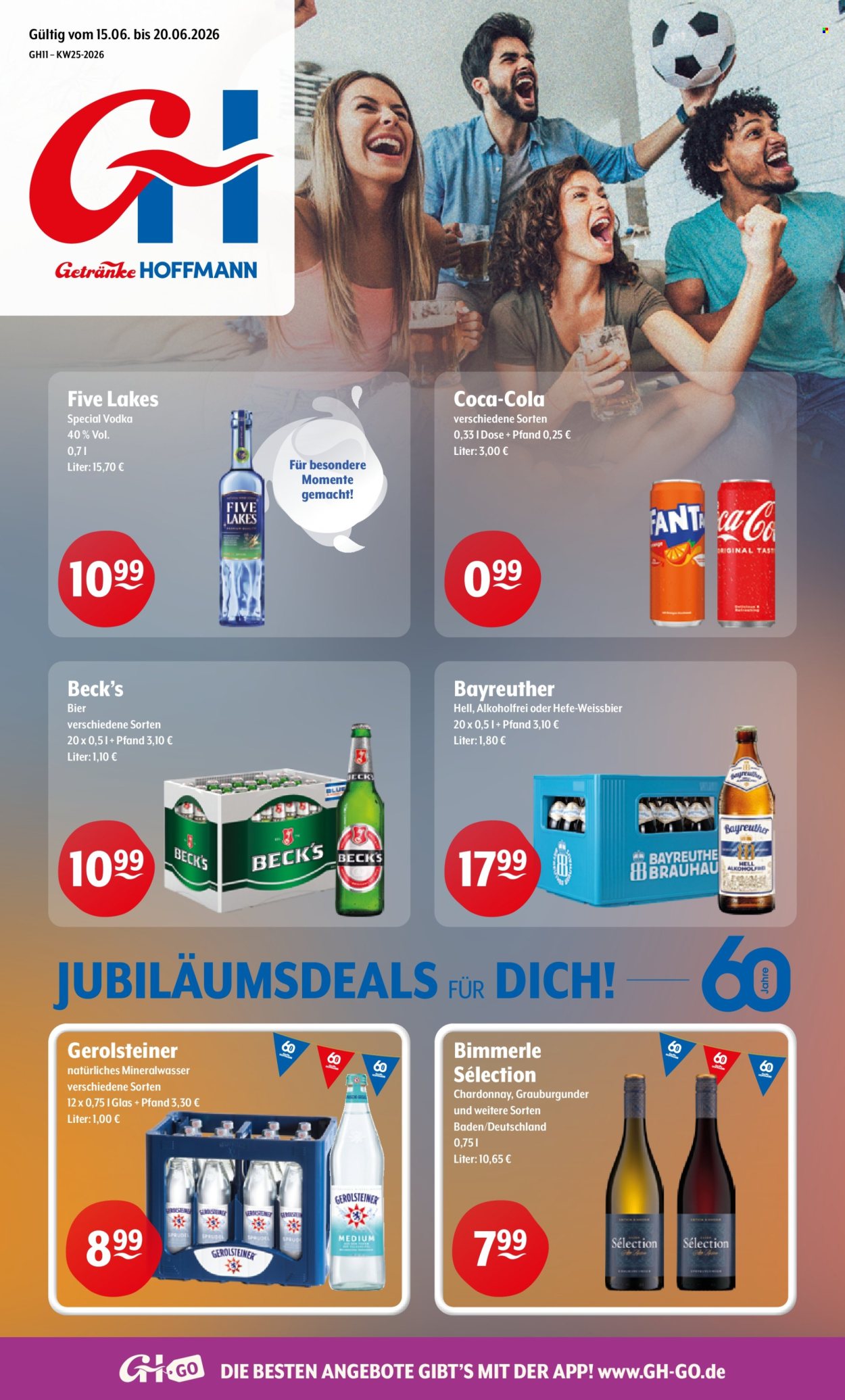 Getränke Hoffmann Prospekte  - 15.06.2026 - 20.06.2026. Seite 1